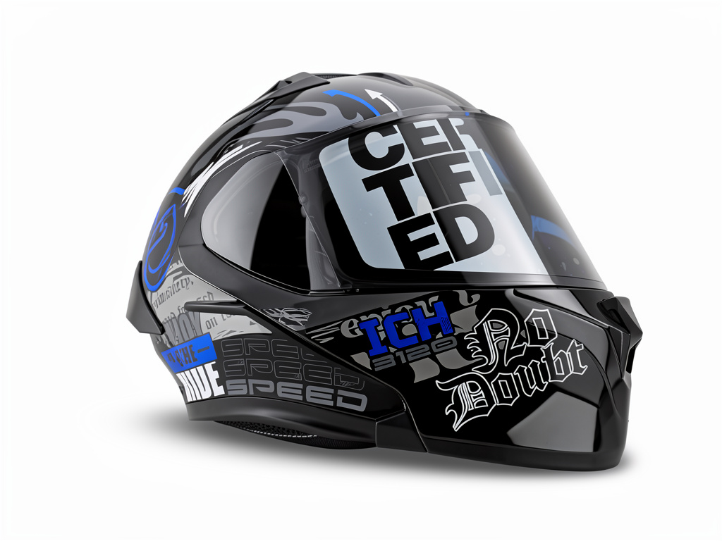 Casco ICH 3120 Negro-graficos
