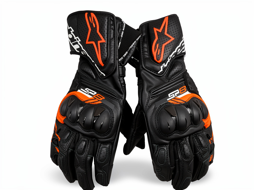 Guantes ALPINESTARS SP-8 V3 Negro-naranja