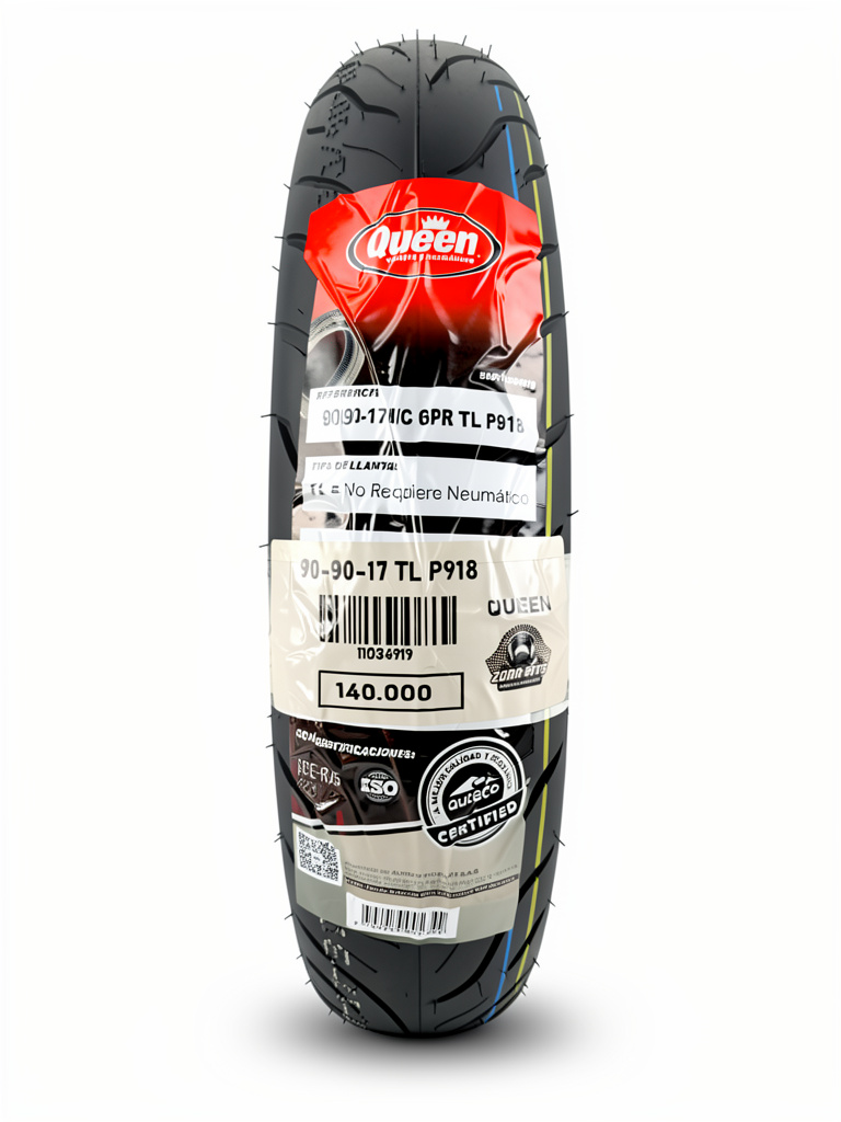 Llanta QUEEN 90-90-17 TL P918