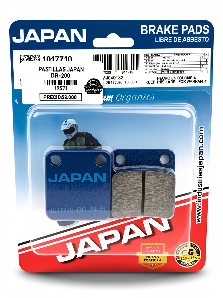 Pastillas JAPAN DR200