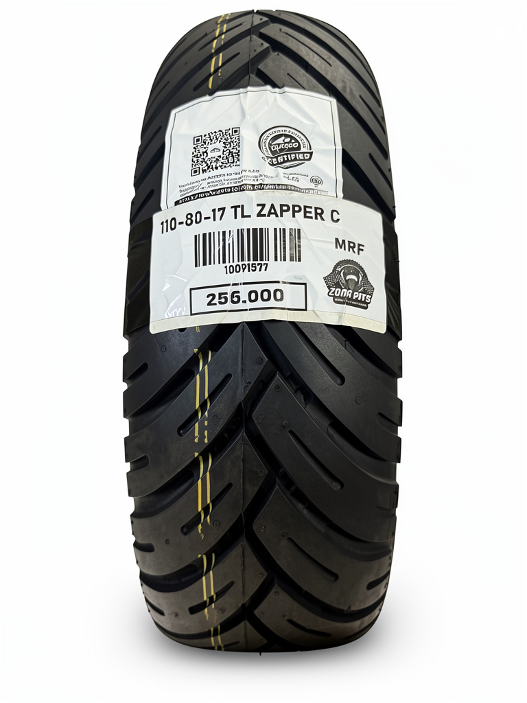 Llanta MRF 110-80-17 TL ZAPPER C