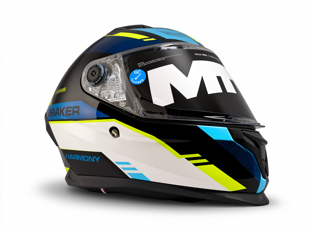 Casco MT HELMETS BRAKER SV Azúl-brillo