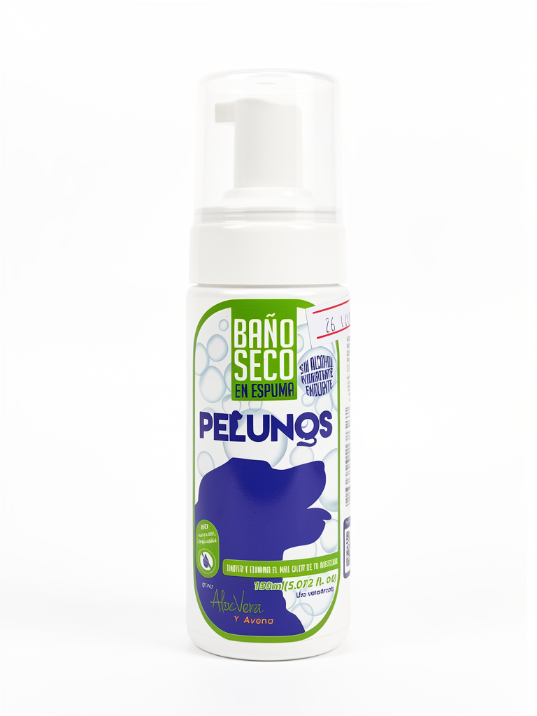 Peluños baño seco espuma para perros