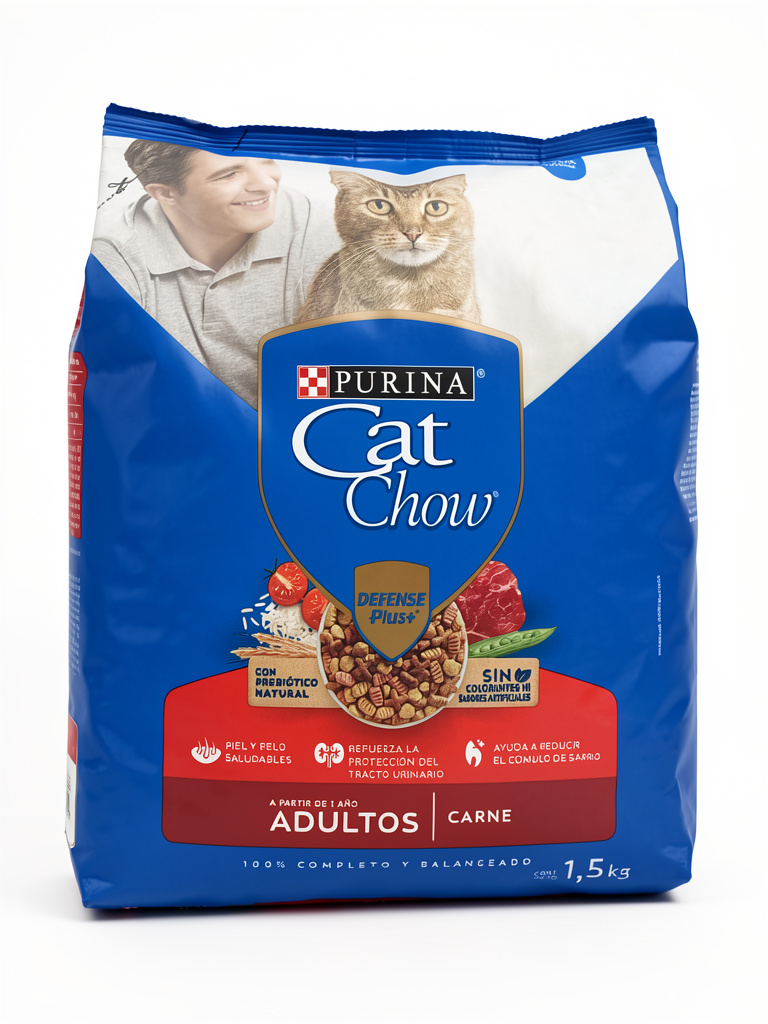 Purina Cat Chow adultos carne 1,5kg