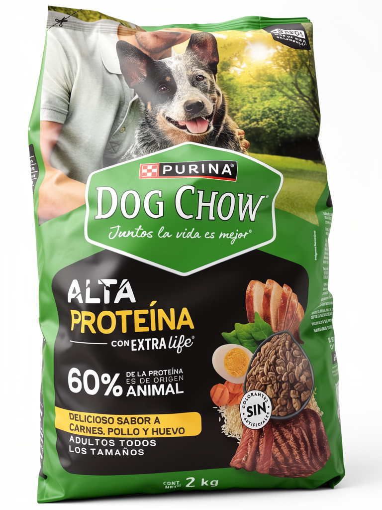 Dog Chow adultos alta proteina 2kg