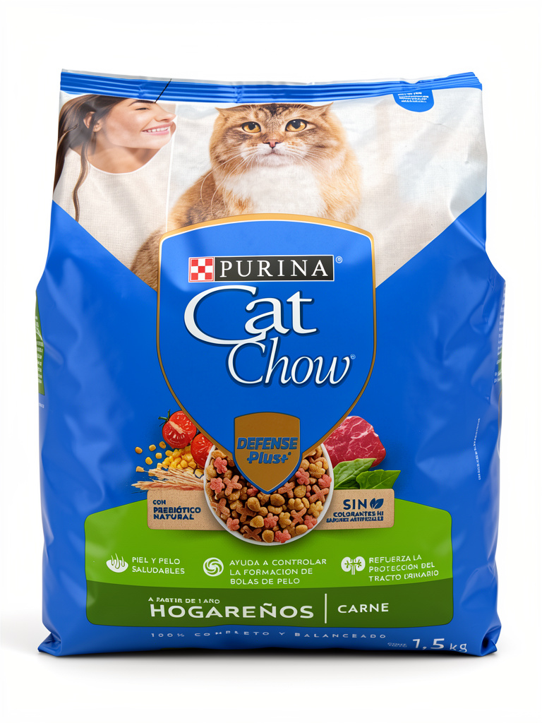 Purina Cat Chow hogareños carne 1,5kg