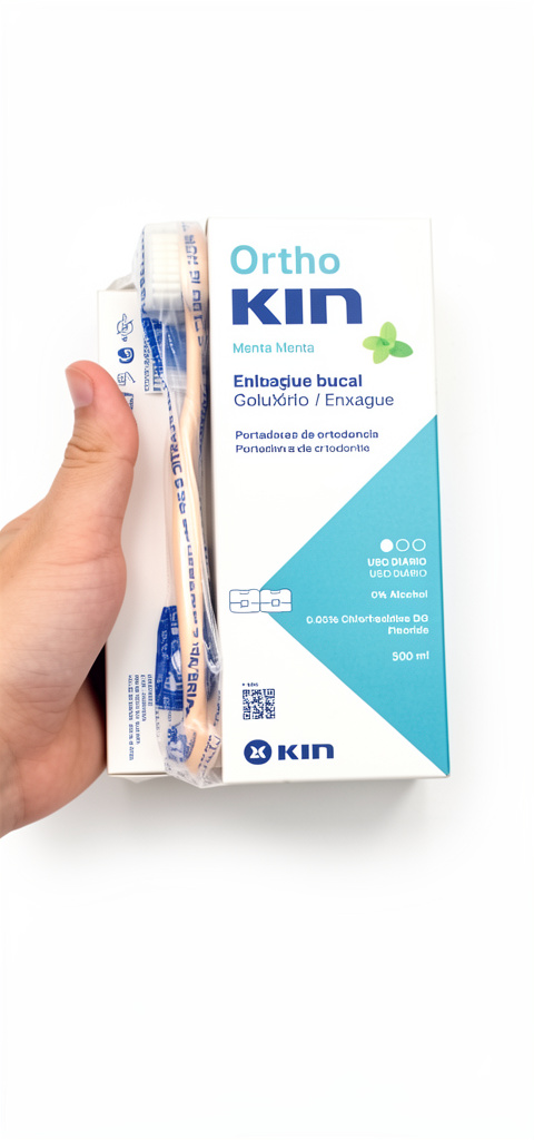 Ortho kin enguaje pasta, cepillo