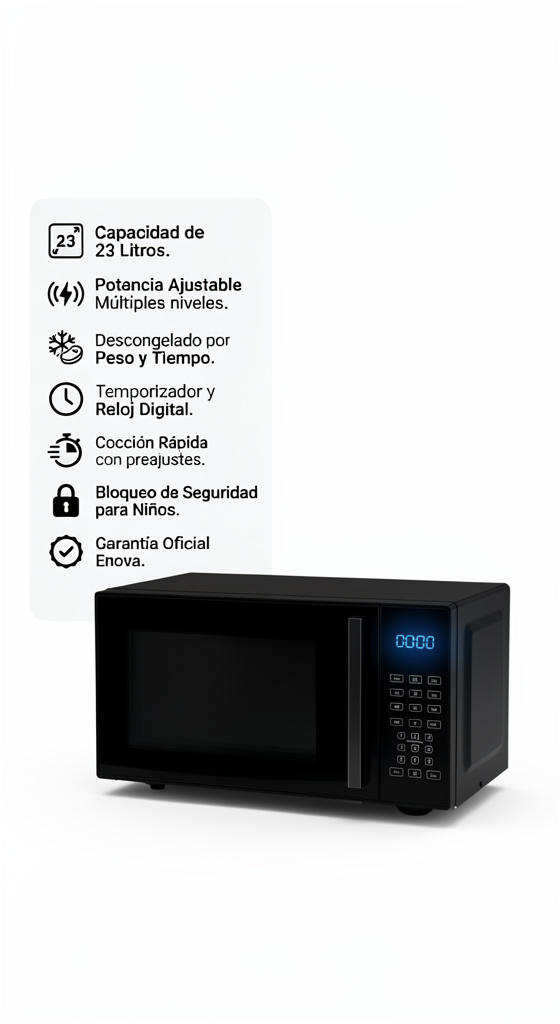 MICROONDAS DIGITAL 23 LITROS
