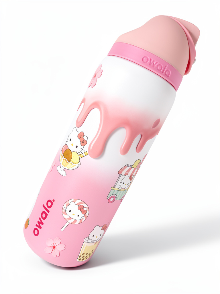 Owala Kitty helado Rosa