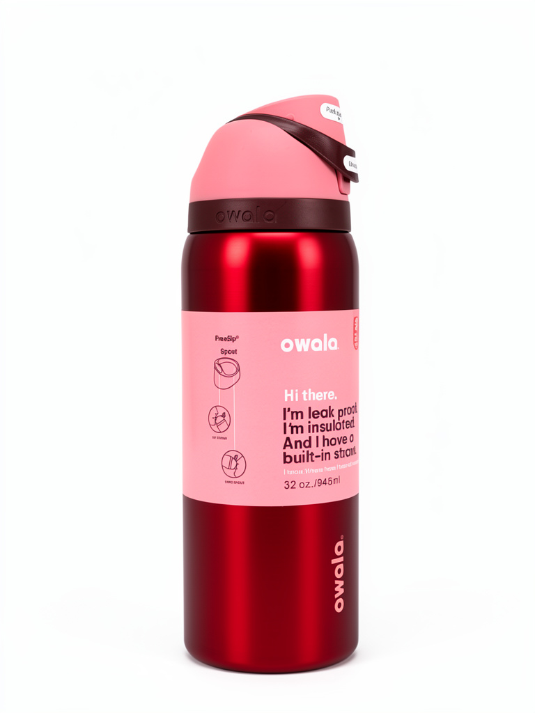 Owala metálico cereza