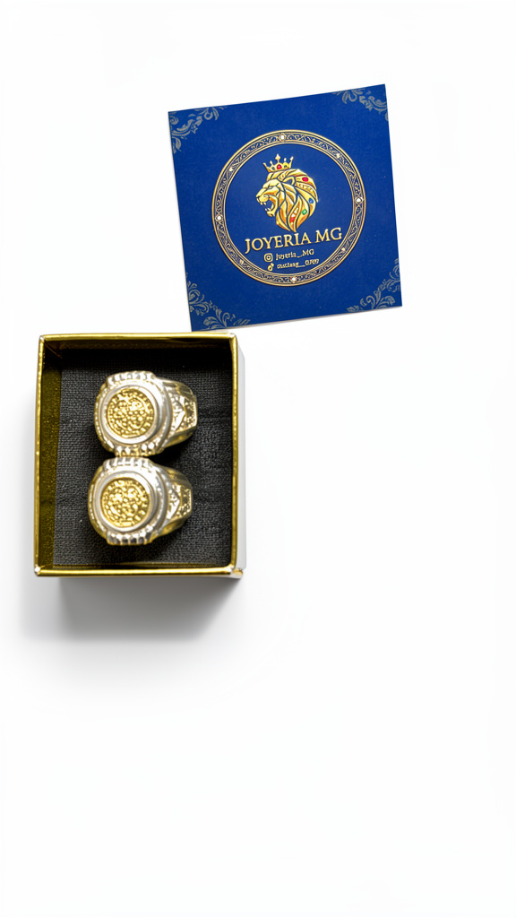 Anillo san Benito plata y oro