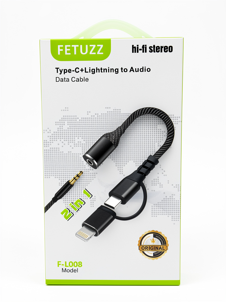 Adaptador auxiliar a tipo C o Lightning FETUZZ