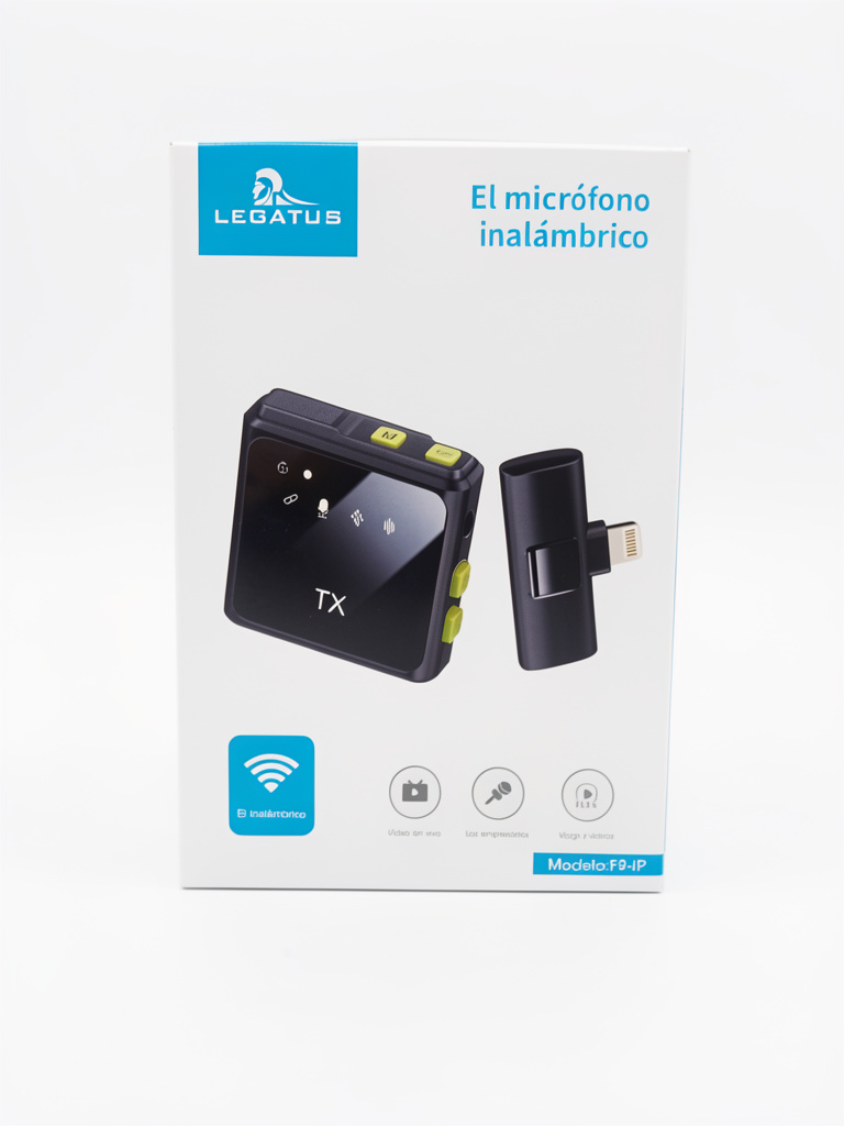 Micrófono inalámbrico con entrada de iPhone