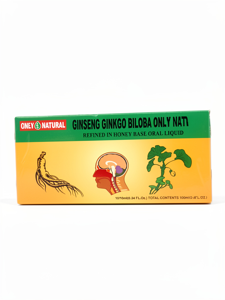 Ginseng Ginkgo Biloba - Only Natural - Ampollas Bebibles x 10