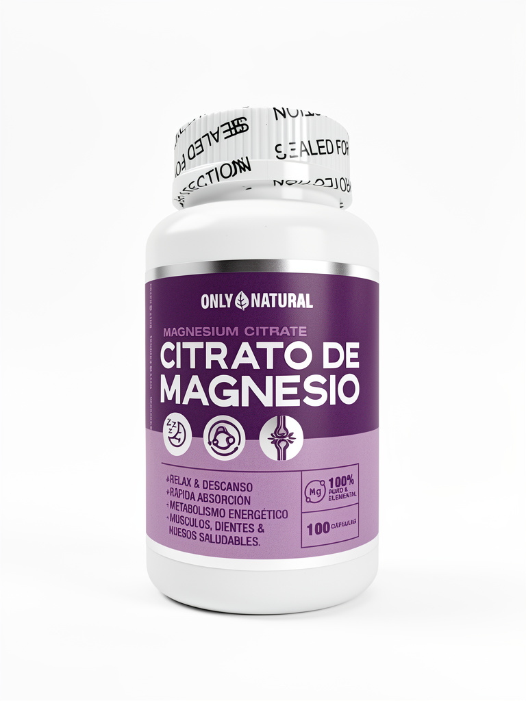 Citrato de Magnesio - Only Natural - Cap. x 100