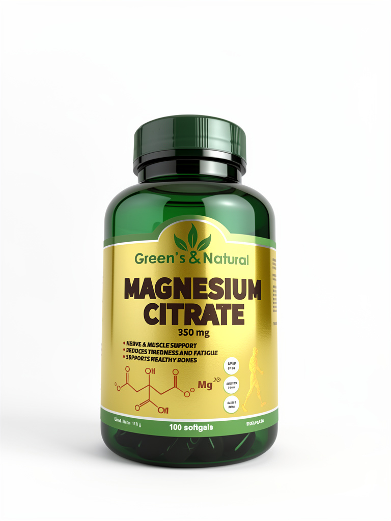 Magnesium Citrate - Green's Natural - Softgel x 100