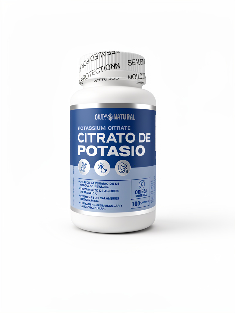 Citrato de Potasio - Only Natural - Cap. x 100