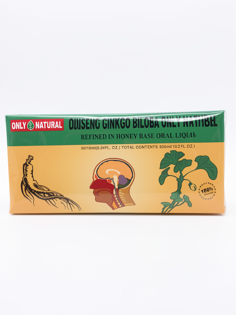 Ginseng Ginkgo Biloba - Only Natural - Ampolla Bebibles X 30