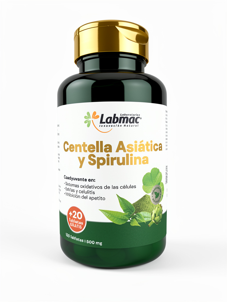 Centella Asiatica y Spirulina - Labmac - Tab. x 120
