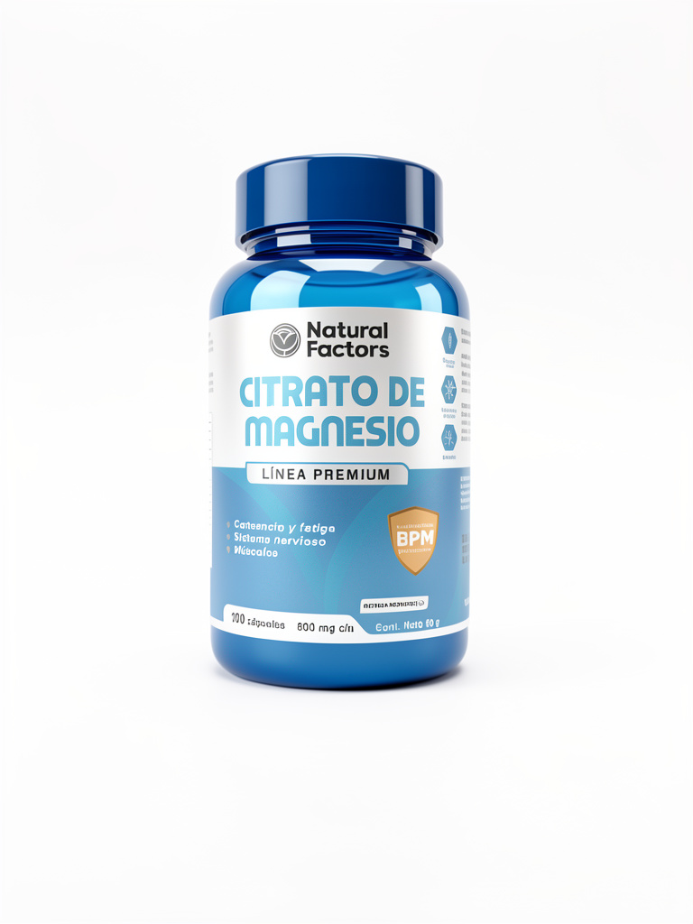 Citratoo de Magnesio - Natural Factors - Cap. x 60