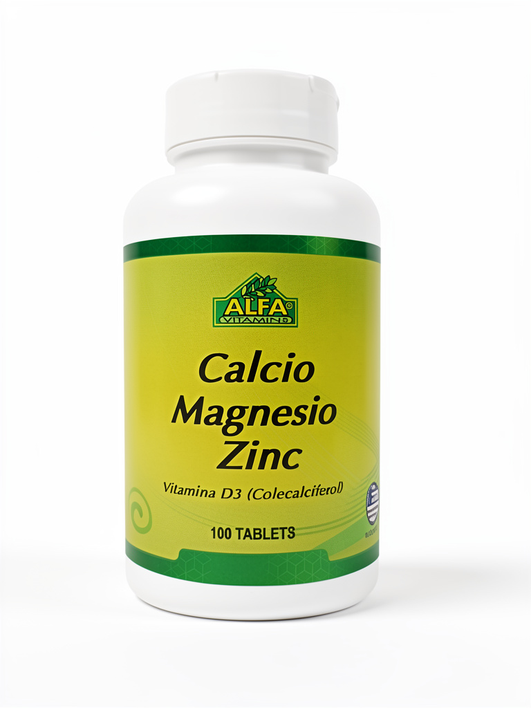 Calcio Magnesio Zinc Vit D3 - Alfa - Tab. x 100
