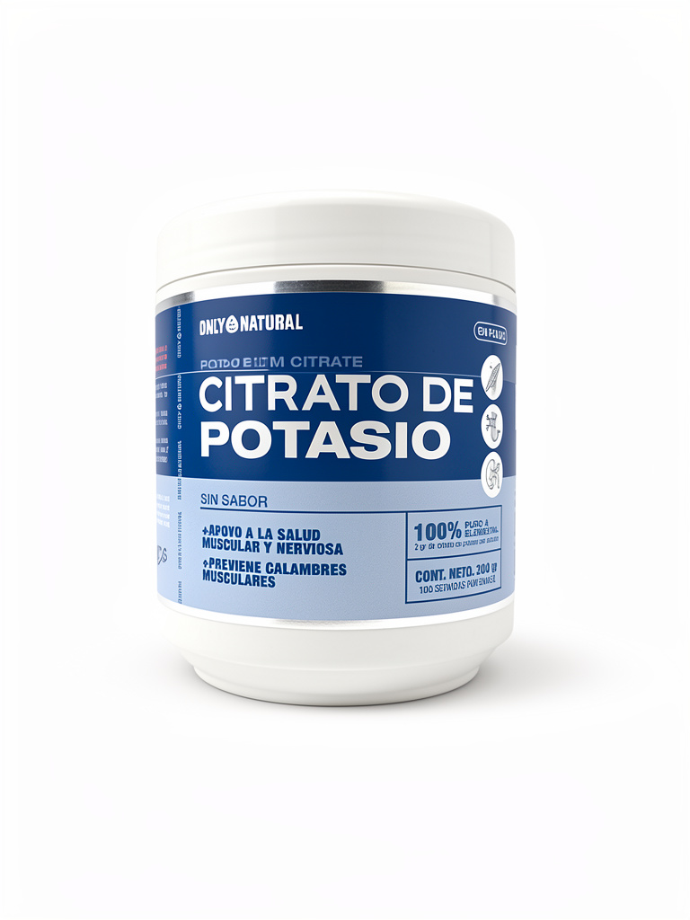 Citrato de Potasio - Only Natural - Polvo