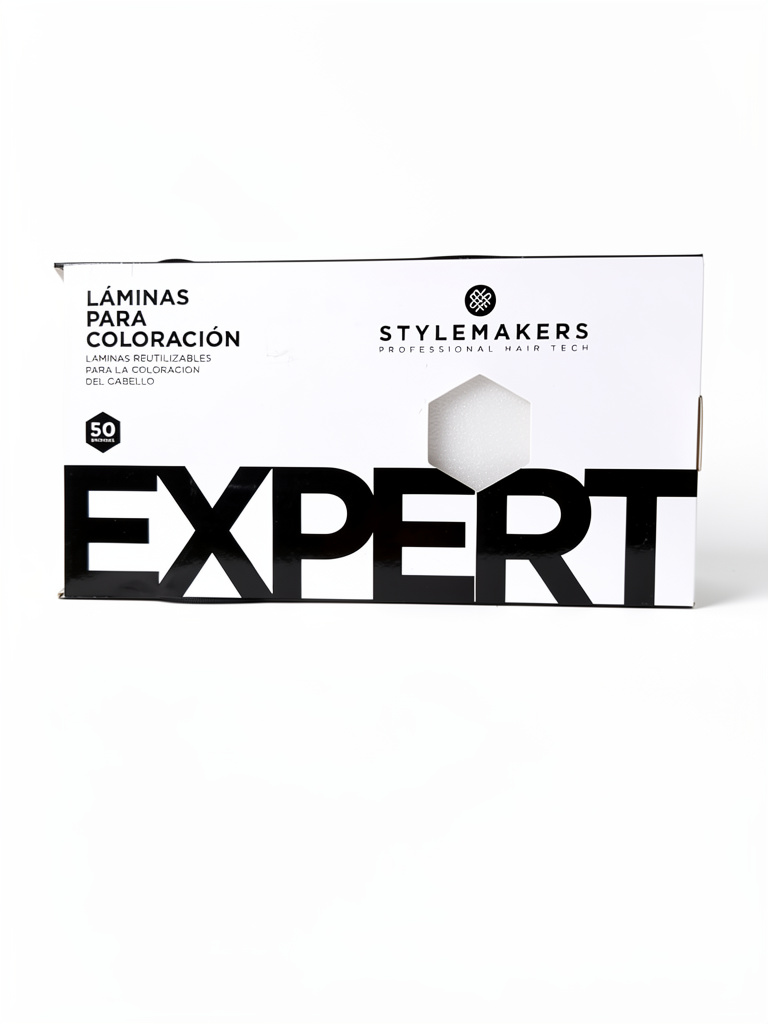 LAMINAS REUTILIZABLES PARA COLORACIÓN STYLEMAKERS x50u.