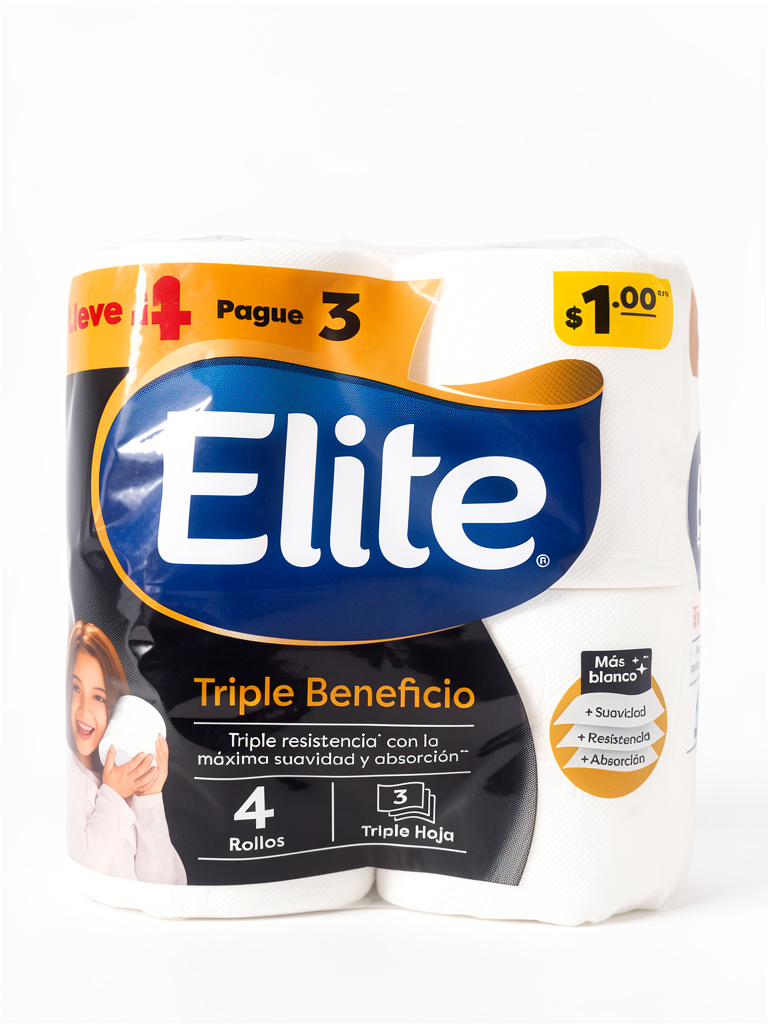 Elite papel higienico 4 rollos