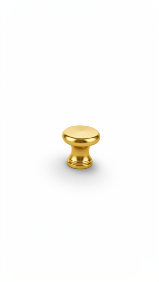 TIRADOR 25MM BOTON METALICO DORADO