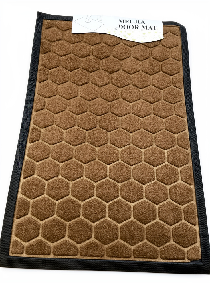 ALFOMBRA PARA PUERTA MARRON  CON GOMA