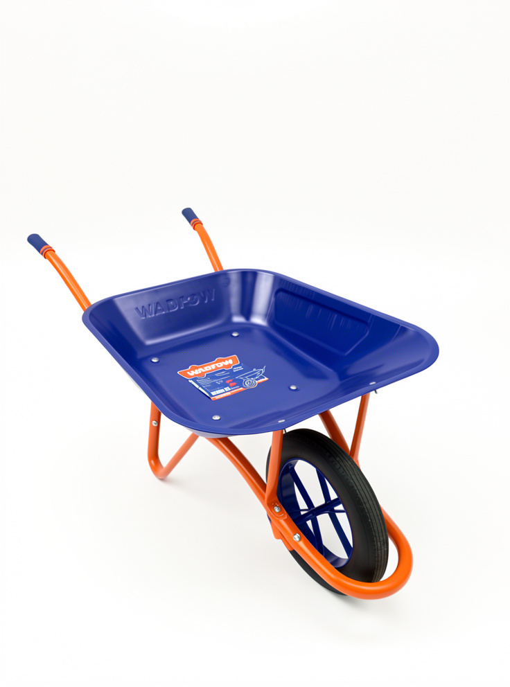 CARRETILLA 130KG 65LT RUEDA SOLIDA WADFOW