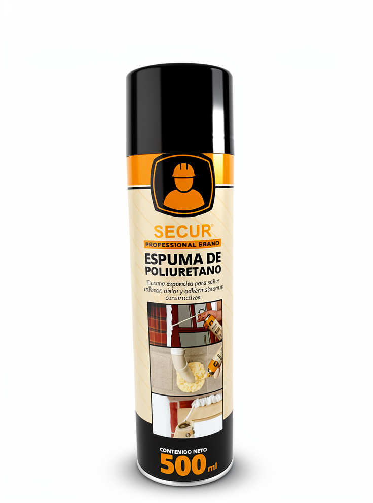 ESPUMA POLIURETANO SECUR  500ML SECUR