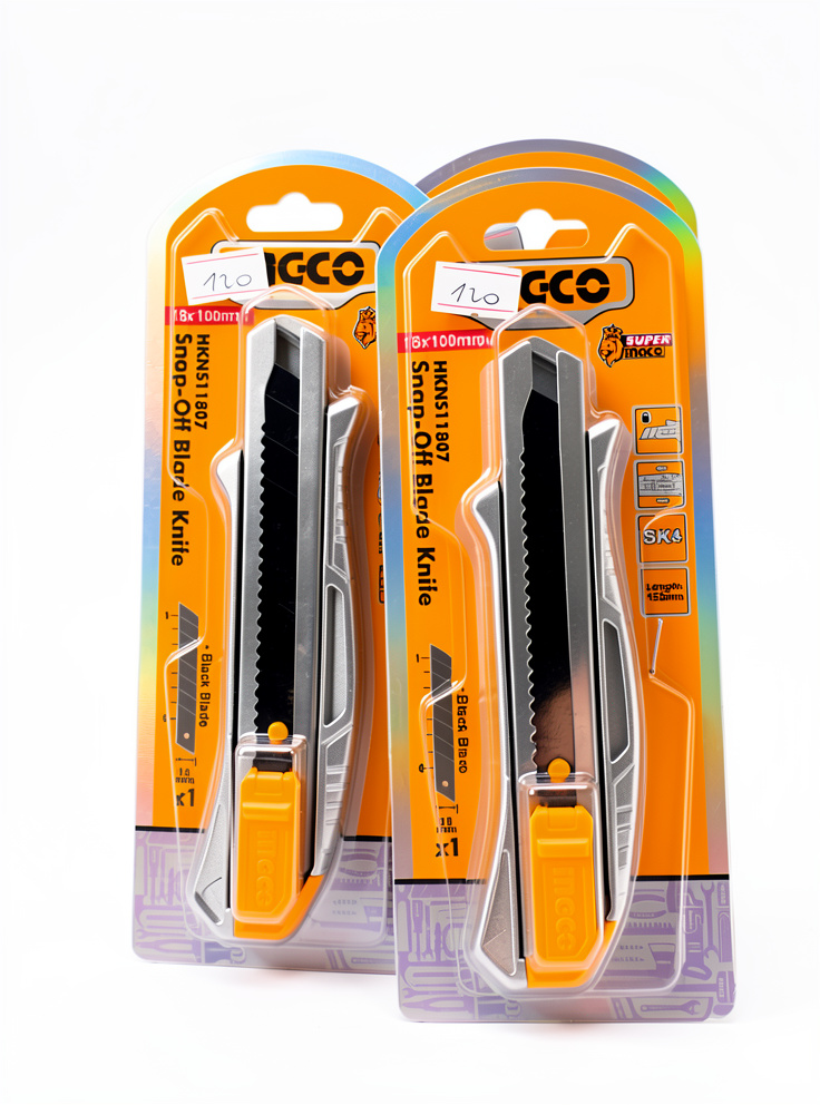 TRINCHETA 18MM CUERPO ALUMINIO INGCO