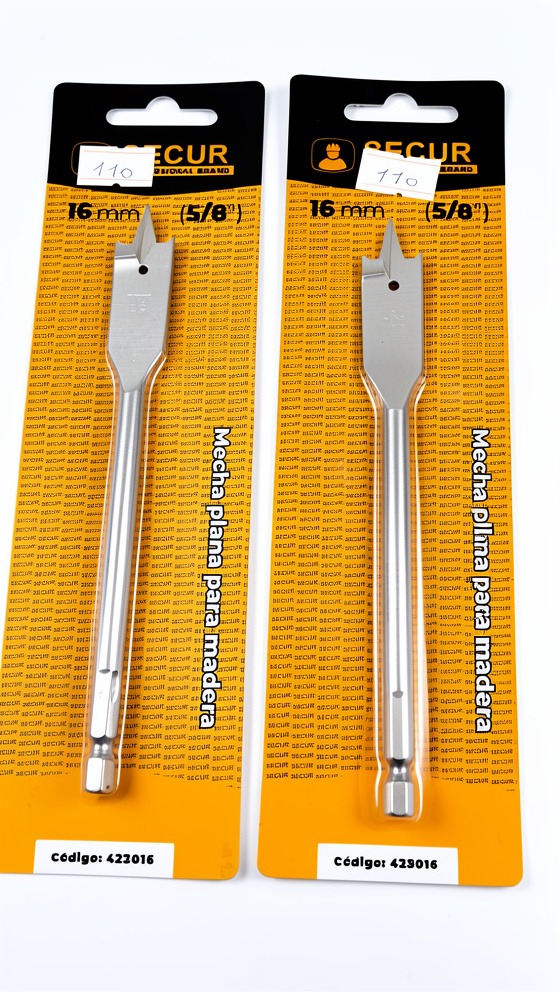 MECHA PLANA PARA MADERA 16MM SECUR