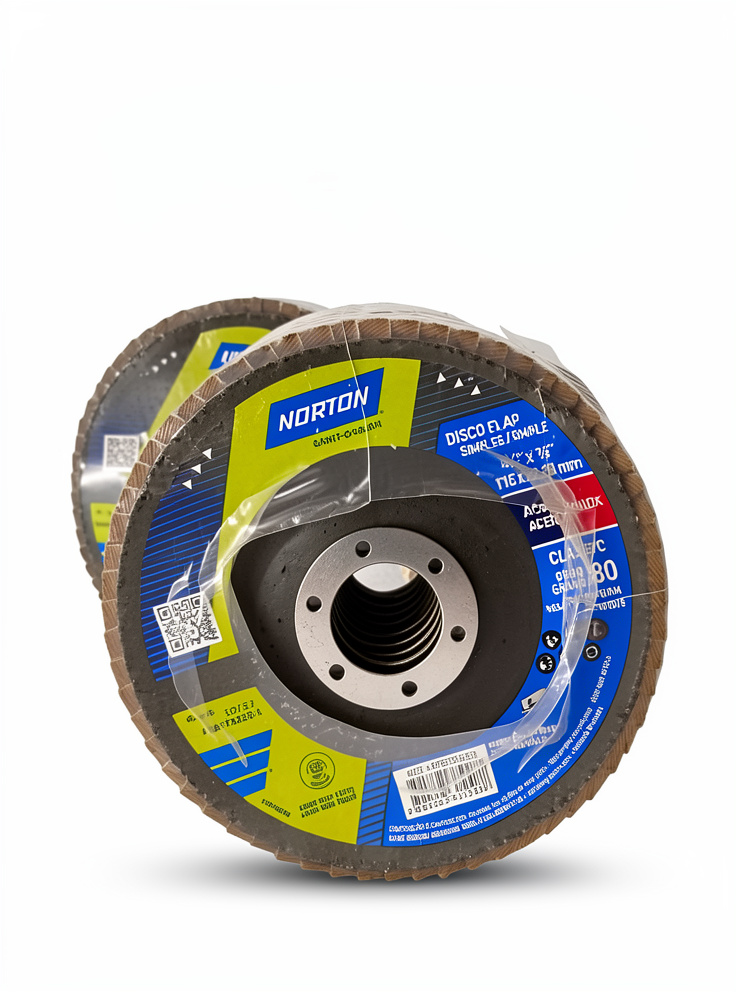 DISCOS NORTON  FLAP DE ACERO GRANO 80