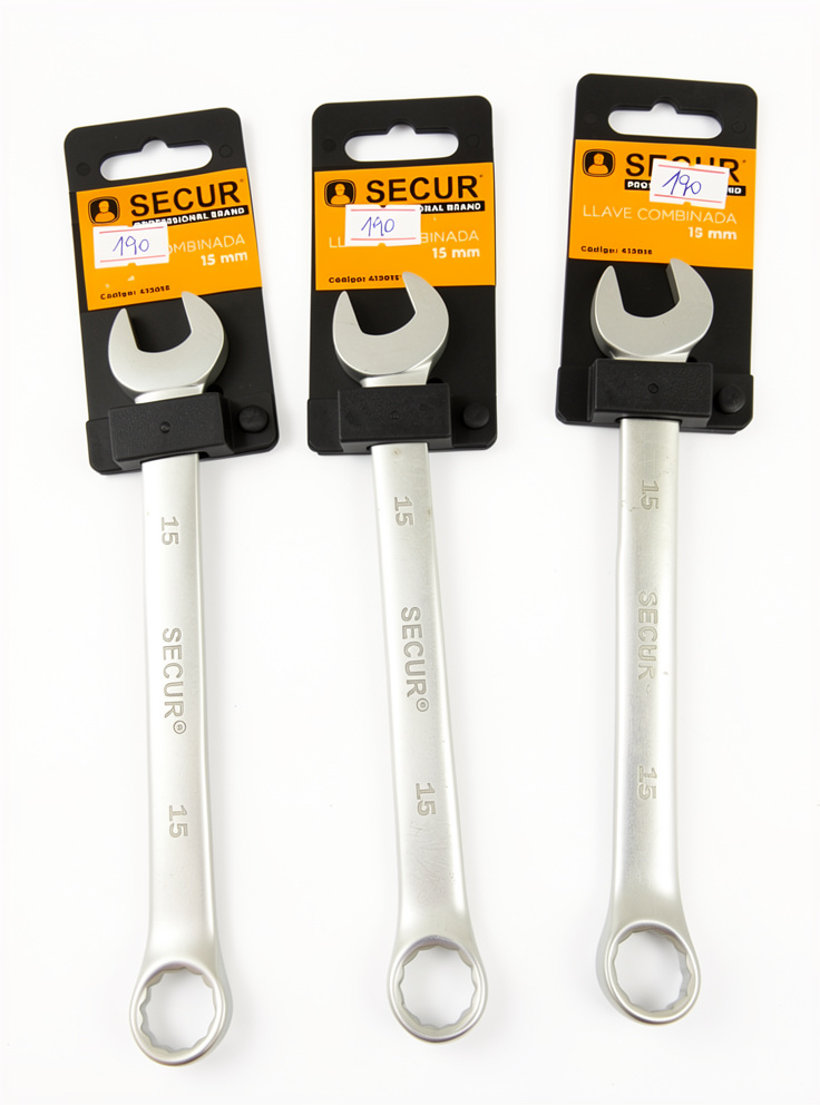 LLAVE COMBINADA SECUR 15MM