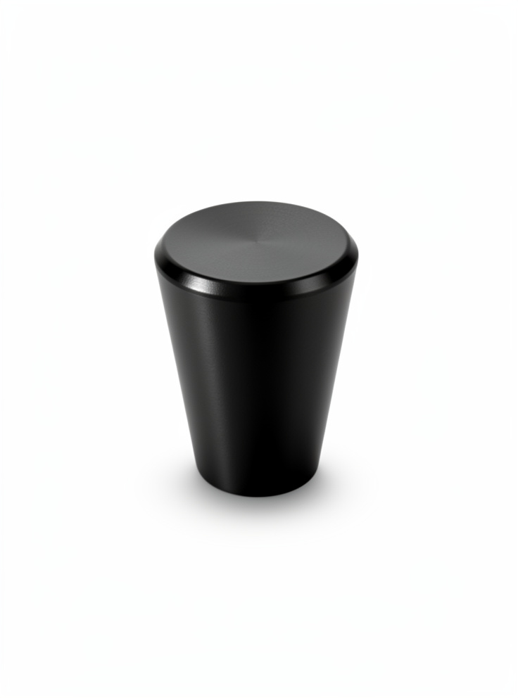 TIRADOR 14X20MM CONICO METALICO NEGRO