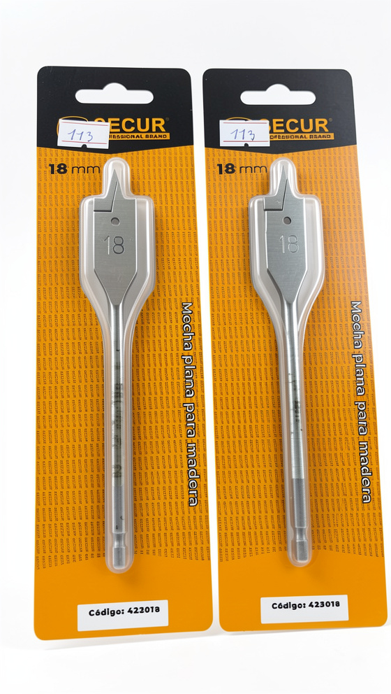 MECHA PLANA PARA MADERA 18MM SECUR