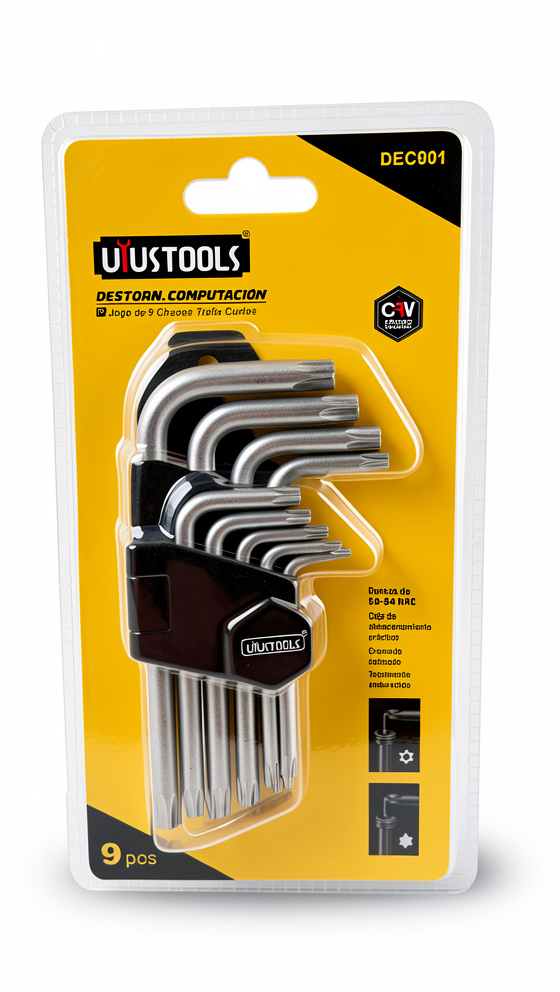 LLAVE TORX CORTAS 9 PIEZAS