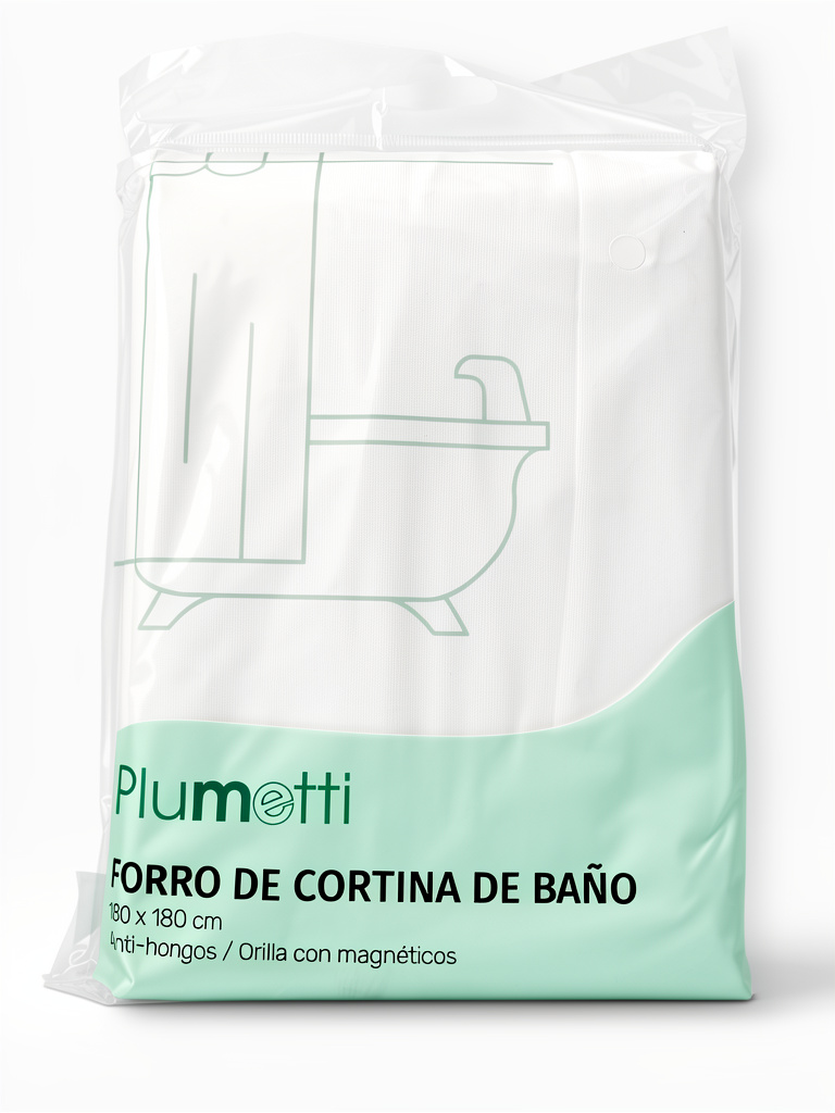 FORRO CORTINA DE BAÑO 180 x 180 cm