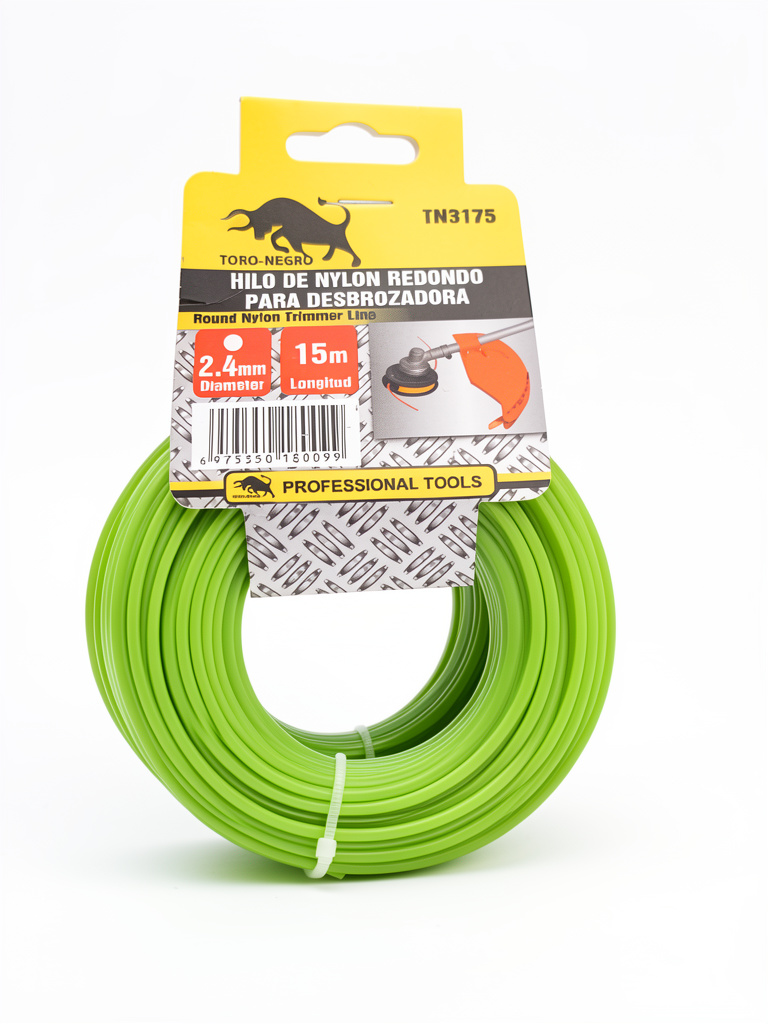 HILO NYLON PARA ORILLADORA 2.4X15mm
