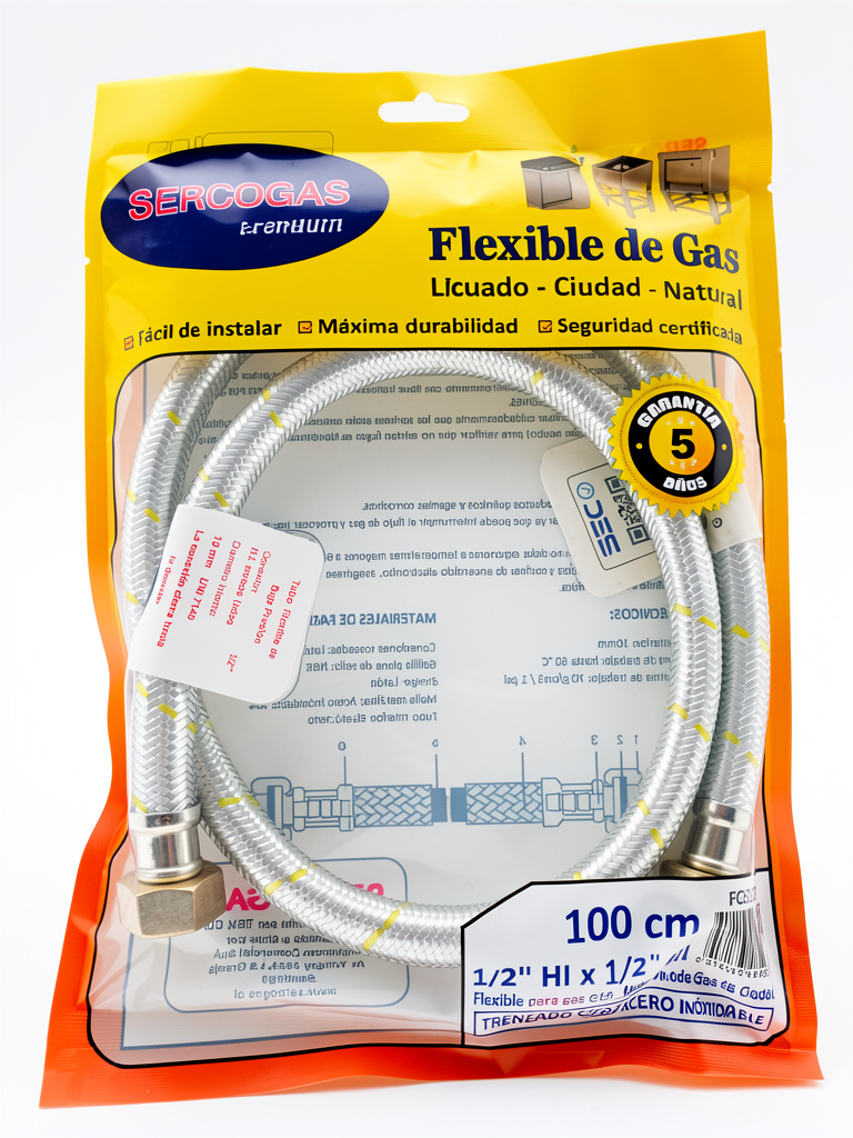 FLEXIBLE GAS HI-HI 1/2 100CM SERCOGAS