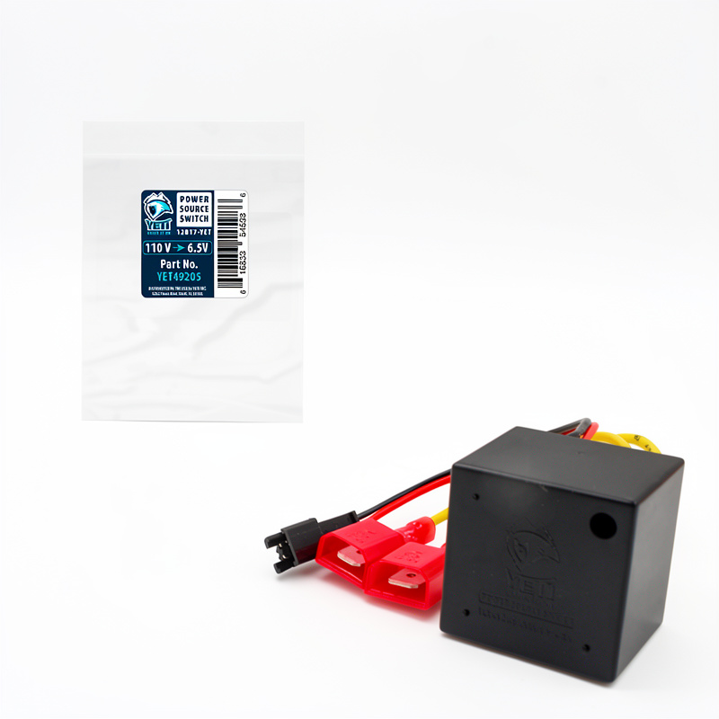 TRANSFORMADOR REDUCTOR DE VOLTAJE DE TARJETA ELECTRÓNICA DE ILUMINACIÓN LED 110VAC A 6.5VDC - 3 CONECTORES ORIGINAL YETI REFRIGERADORA INDURAMA