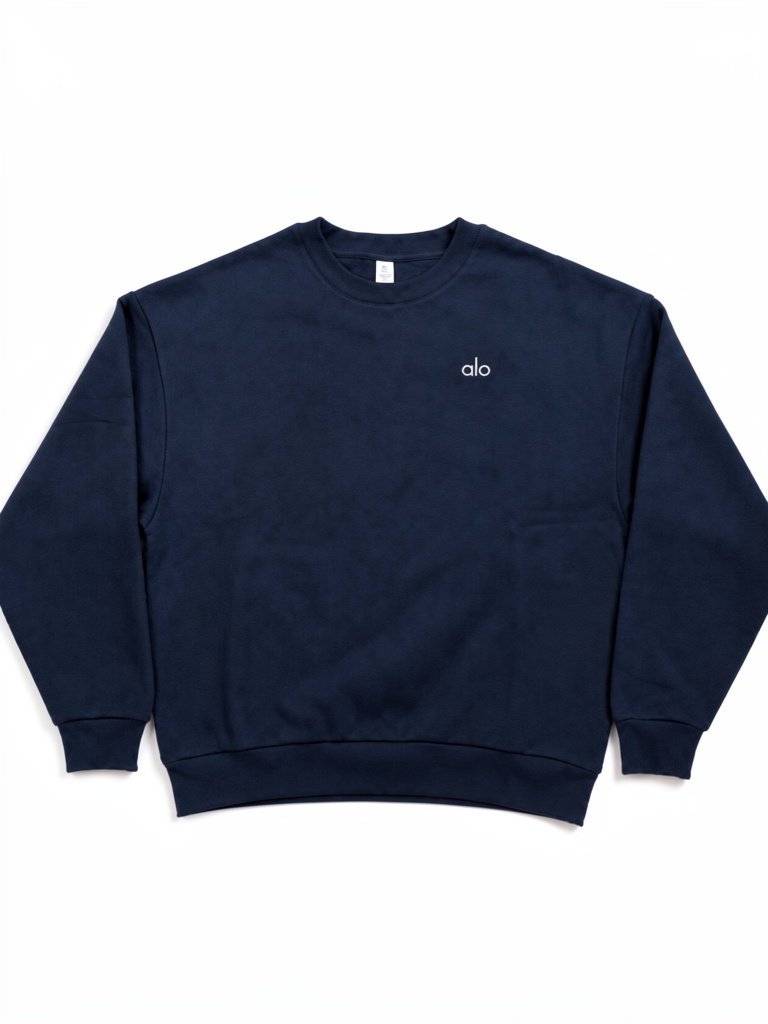 ALO Accolade Crew Neck Pullover – Navy