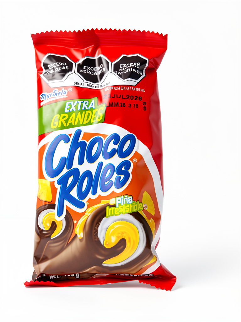 Choco Roles Marinela Piña Extra Grandes