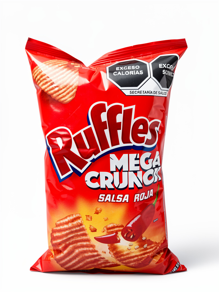 Ruffles Mega Crunch Salsa Roja