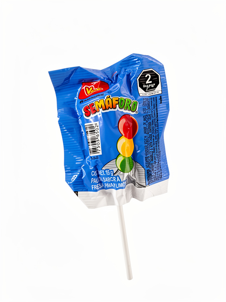 Semaforo paleta fresa piña limón