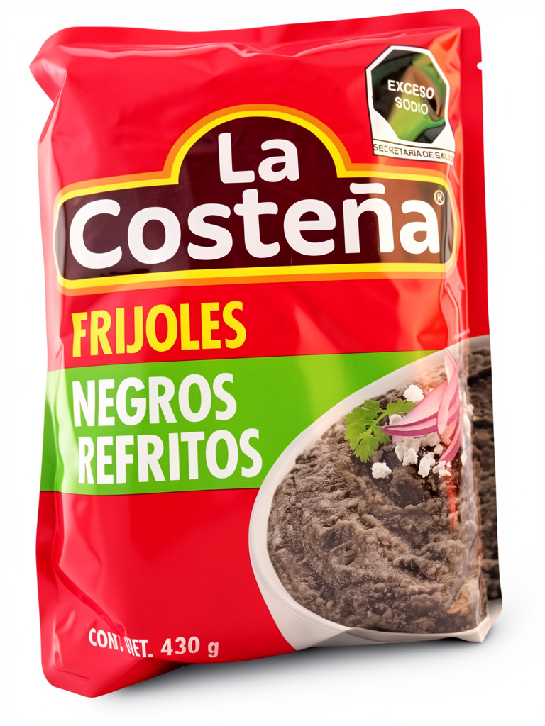 La Costeña Frijoles Negros Refritos 430g