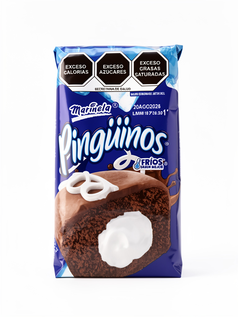 Marinela Pingüinos chocolate
