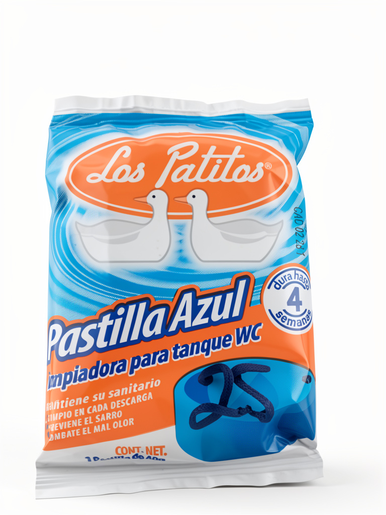 Los Patitos Pastilla Azul WC